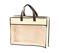 Fxzqgnh Bolsa Pequeña Cubierta para Carteras Organizador Transparente con Cremallera Material No Tejido PVC Adecuada para Armario Y Almacenamiento de Ropa, tal como se describe, 65x45x15cm