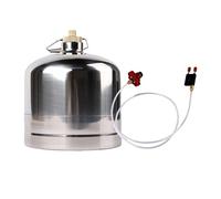 Fxzqgnh Botella de Acero Inoxidable, Cartucho Inflable, Portátil, Vacía, para Estufa, Barbacoa Y Utensilios de Cocina, 2.2L