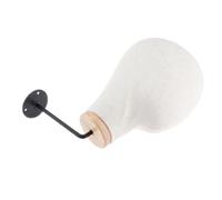 Fxzqgnh Cabeza de Maniquí de 21 Pulgadas para Peluquería, Estilismo, Fabricación de Pelucas Y Sombreros, para Exhibición Y Montaje en Pared, Beige