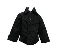 Fxzqgnh Camiseta para Figura de Acción, Camiseta para Hombre, Ropa para Muñecas 1/12, Accesorios de Ropa para Coleccionistas, Maquetas, Regalos Y Decoración, Negro