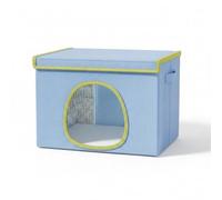 Fxzqgnh Casa para Mascotas con Acumuladores Frío Climatizador Portátil, Azul, Grande