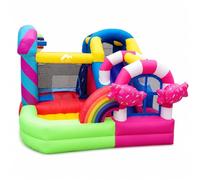 Fxzqgnh Castillo Hinchable para Niños con Tobogán Integrado, Centro Juegos Inflable PVC para el Hogar