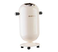 Fxzqgnh Cubo de cocina con tapa flotante a presión, sistema de doble contenedor, diseño moderno, PP, fácil de mover, adecuado para habitación infantil y oficina, color blanco