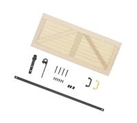 Fxzqgnh Decoraciones de Puertas Correderas Miniatura de Madera Multiusos a Escala 1/12 para Casas de Muñecas, Escenas de Y Acceso, Amarillo