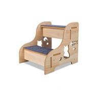 Fxzqgnh Escalera Madera con Antideslizante Robusta Rampa para Perros Resistente Mueble para Dormitorio, Salón, 30-30-29.5cm, 2 Layers