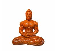 Fxzqgnh Escultura Buda Buda Sentado Tallada para Entusiastas l Meditación, Coleccionistas, Escritorio, Estantería, Oficina, 14-12-7.5cm, Rosewood