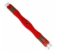 Fxzqgnh Faja Ecuestre con Anilla D Elástica Faja Ecuestre Acolchada Elástico Resistente Accesorio , Rojo , 90