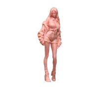 Fxzqgnh Figuras Coleccionables en Miniatura, Personajes Femeninos, Miniaturas de Trenes, Pintadas a Mano, Hechas de Resina Compacta, Ideales para Coleccionist, 2.6 Cm