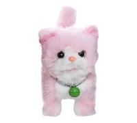Fxzqgnh Gato Interactivo Electrónico Juguete de Peluche Que Habla Y Material Adecuado para Y Celebraciones, Rosa