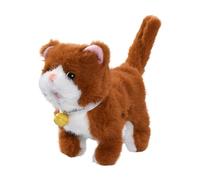 Fxzqgnh Gato Interactivo Electrónico Juguete de Peluche Que Habla Y Material Adecuado para Y Celebraciones, MarrÓn