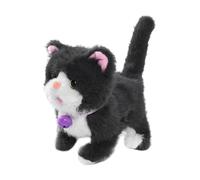 Fxzqgnh Gato Interactivo Electrónico Juguete de Peluche Que Habla Y Material Adecuado para Y Celebraciones, Gris