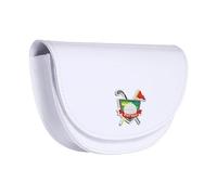 Fxzqgnh Golf Rangefinder Estuche Portátil PU Cuero Impermeable Bolsa Compacta Funda Protectora Bolsa de Almacenamiento para Hombre Mujer Adecuado para Golfist, Blanco