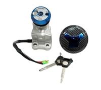 Fxzqgnh Interruptor de Motocicleta de Encendido Universal Cilindro Juego Multiuso para Propietarios de Motocicletas Reemplazo Re, Azul