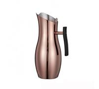Fxzqgnh Jarra Acero Inoxidable Diseño Integrado Jarra con Asa Lateral Irrompible para Servir Bebidas Frías, Oro Rosa, Oro Rosa