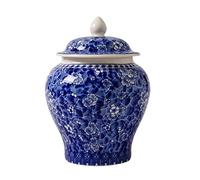 Fxzqgnh Jarrón de Cerámica para Jengibre, Jarrón Asiático para Jengibre, Artesanía Tradicional China, Jarrones de