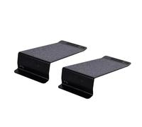 Fxzqgnh Juego de 2 bloques de sentadillas de acero con reposapiés inclinados, cojines y extensores de piernas elevados para práctica de pilates (mujeres y hombres), 15 grados