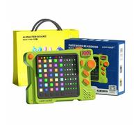 Fxzqgnh Juguete Razonamiento con Botones Pensamiento Lógico Juego Luces y Memoria Aprendizaje Divertido Consola Memoria para, Verde Genio, Producto Nuevo De 3 En 1 - Con Bolsa De Regalo