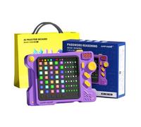 Fxzqgnh Juguete Razonamiento con Botones Pensamiento Lógico Juego Luces y Memoria Aprendizaje Divertido Consola Memoria para, Púrpura De Talento, Producto Nuevo De 3 En 1 - Con Bolsa De Regalo