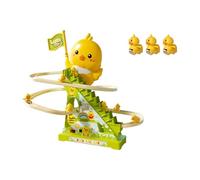 Fxzqgnh Juguete Subiendo Escaleras Eléctrico con Canciones y Pista Deslizante para Niños Promueve Coordinación Mano Ojo Apto para Juegos en Casa Jardín, 3 Patos