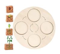 Fxzqgnh Juguetes de Madera para Niños, Juguetes Educativos para La Infancia, Idea de Regalo para Niños Y Niñas en Edad Preescolar, Planta