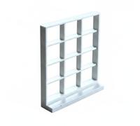 Fxzqgnh Miniatura 12 Paneles Rejilla Abierta en Miniatura Acabado Liso para Maquetas, Blanco