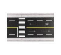 Fxzqgnh Miniatura Carretera Modelo Calle Ciudad Accesorio Decorativo Material PP Adecuada para Dioramas Arquitectónicos Paisajes Distribución de Calle, Acera Recta