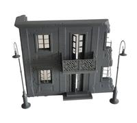 Fxzqgnh Modelo Resina 1/35 Dañado Maqueta Edificio Derruido Pasamanos Ornamentada Edificio Destruido en Miniatura