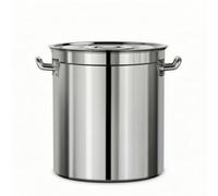 Fxzqgnh Olla Acero Inoxidable con Tapa Olla con Marcas Internas Cómoda Cazuela para Restaurantes, Comedores, Cocina Comercial, 50 60 Cm