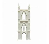 Fxzqgnh Ornamento Gótico Miniatura Color Claro Frente Medieval Miniatura Perforado Arco Gótico Europeo para Diorama