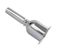 Fxzqgnh para Tuba Embocadura Piezas Accesorio Instrumento de Cobre Plateado con Borde Acampanado Ergonómico y Vástago Largo Adecuada para Ensayo Diario Actuaciones Audiciones Exámenes 9.8cm