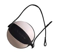 Fxzqgnh Pelota de Boxeo de PU, Saco de Boxeo de Doble Cara con Cuerda Elástica, Pelota de Velocidad para Sparring, Entrenamiento, Equipamiento Deportivo, Negro y Blanco