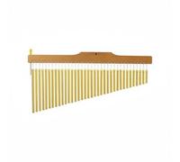 Fxzqgnh Percussion Music Set de Barra Musical Campanas Instrumento de Percusión Profesional con Mazo y Cuerdas Adecuado para Enseñanza Estudios Ensayos Musicales, Dorado, Carrillón 36 Tonos