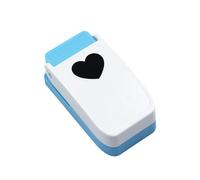 Fxzqgnh Perforadora de Etiquetas para Manualidades, Herramienta para álbumes de Recortes, Prensa Manual, Perforadora de Papel Hecha de PP Y Aleación de Zinc P, Corazón, Individual