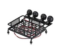 Fxzqgnh Portaequipajes de Techo para Coche RC con Barra de Luces. Fijación Sencilla Y Estable. Diseñado para Modelos Todoterreno.