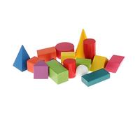Fxzqgnh Rompecabezas Geométrico 3D de Madera de 16 Piezas, Método de Matemáticas para Preescolares.
