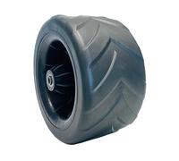 Fxzqgnh Rueda de carrito plegable, rueda de cortacésped, rueda de doble rodamiento, PVC/PP, resistente a pinchazos, adecuada para jardín, playa, equipo de transporte, estilo A