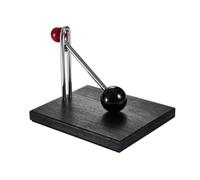 Fxzqgnh Servilletero Vertical Elegante Servilletero con Base Madera Portaservilletas para Cafetería, Array, Negro Tablero De Madera Negro + Bola Pequeña Roja + Bola Grande Negra, A