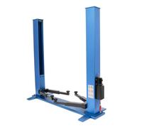 Fxzqgnh Simulador de Bastidor de Vehículo Estación de Trabajo para RC Soporte Estable con Dos Columnas Brazos Regulables con de Elevación Eléctrico de Metal, Azul