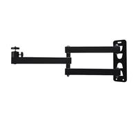 Fxzqgnh Soporte de Pared Negro Universal, Estante Metálico Fácil de Instalar, Plegable para Casa de Estar, tal como se describe, Longitud 80 Cm