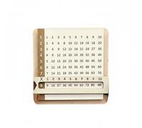 Fxzqgnh Tabla Deslizante de Multiplicación Herramienta Educativa Tabla de Multiplicar Madera Cálculo Mental Material Escolar para Niños, Aula, Escuela