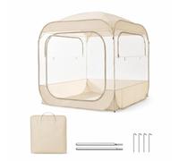 Fxzqgnh Tienda para 3-4, Tienda Campaña Gran Doble Capa para Todas, Tienda de Burbujas Transparente para Exteriores, PVC, 2-3 Personas, 130 * 130 * 175CM