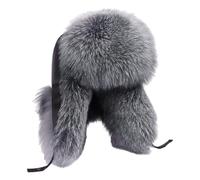 Fxzqgnh Trapper - Gorro para hombre, ruso, protección auditiva sintética, resistente al viento, material suave, adecuado para deportes de invierno y salidas, gris, 6 7/8/7 5/8