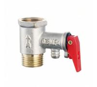 Fxzqgnh Válvula Alivio Presión Roscada Válvula Presión Doméstico para Especialistas en Fontanería, Instaladores, 0.75Mpa, Cuerpo De Cobre, Engrosado