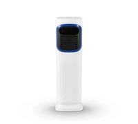 Fxzqgnh Ventilador de Aire Acondicionado Torre Calefactor Humidificador con Confortable y Rejilla Frontal Entrega de Aire, Blanco Con Borde Azul, Modelo Regular Con Borde Azul