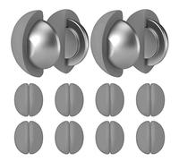 FY&XZH Pesos para Cortina de Ducha, Pesos Magnéticos de Alta Resistencia con Recubrimiento de Silicona Antióxido, Evitan Que la Cortina Interior se Mueva con el Viento (Gris - 10 Pares)