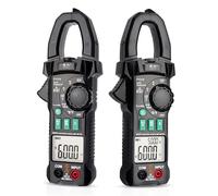 FY219 - Medidor de pinza digital de doble visualización AC/DC True RMS Multímetro portátil, medidor de corriente de corriente, corriente de entrada V.F.C, conversión de frecuencia, medición de voltaje