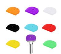 FYACCD 8 Piezas Tapas para Llaves Flexibles, 8 Colores Cubiertas de llaves Flexibles, semicirculares Tapa de Llave Flexible para Llaves Redondas, Fácil Identificación Tapa de Llave Flexible Llave