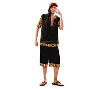 Fyasa-Disfraz de Rasta 12 años, Multicolor, Large 705897-T04