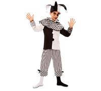 Disfraz de Arlequín Blanco y Negro para niño