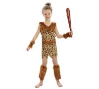 FYASA - Disfraz de Cavernícola para niña Talla 3 a 4 años